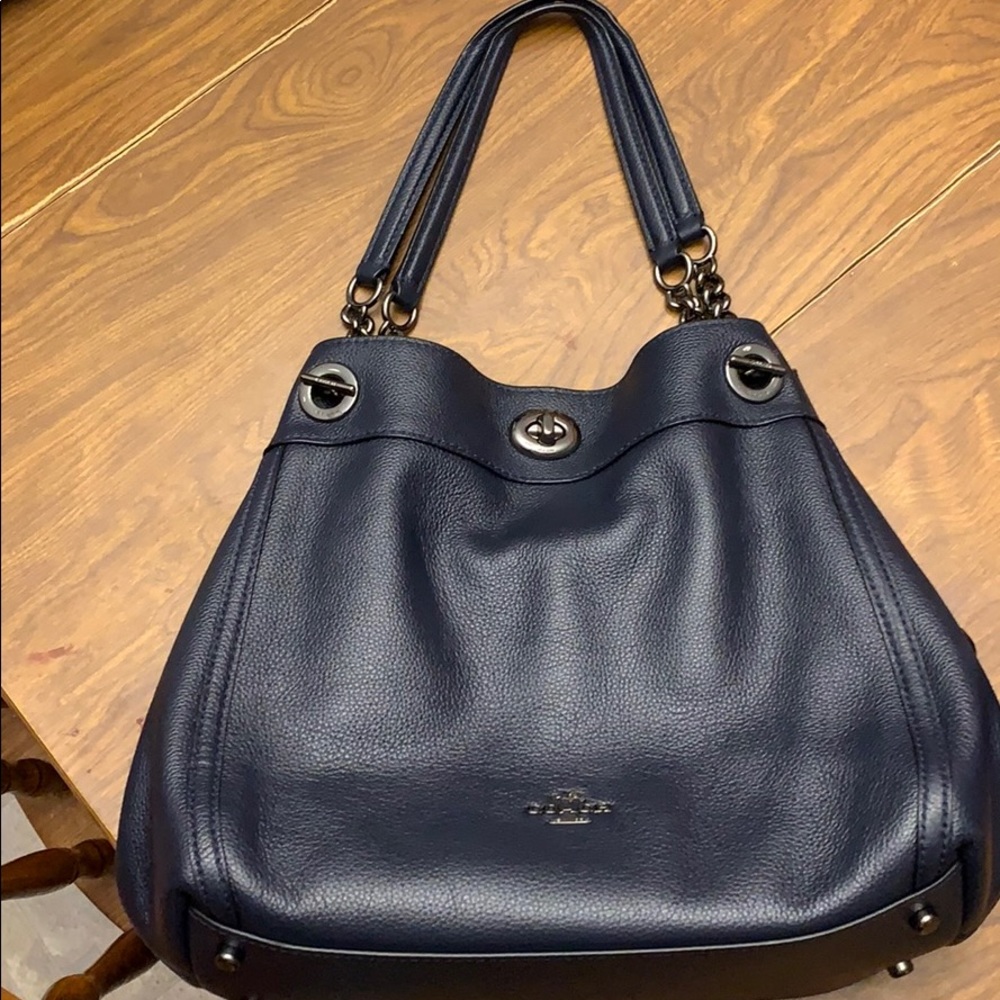 Navy Coach purse
